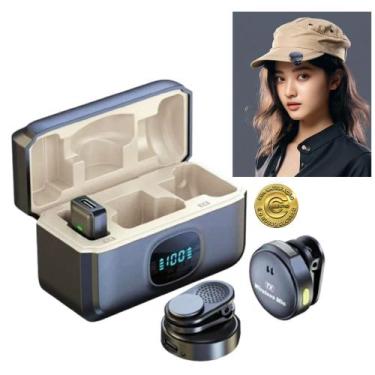 Imagem de Microfone Lapela Duplo Para Celular Profissional Com Protocolo TYPE-C 