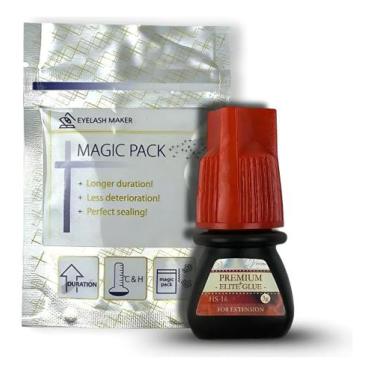Imagem de Cola Elite Premium Hs16 Extensão Cílios Volume Russo 3ml Preto