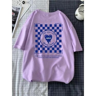 Imagem de Camiseta Happy Sunday Estampa Grafica Frente Costas Frase Feliz Doming