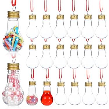 Imagem de TOYANDONA 25 Peças de Bolas de Plástico Transparente para Enfeites - Bolas de Bulbo de Natal Transparentes, Enfeites de Natal Faça Você Mesmo para Festa de Casamento, Decoração de Árvore de para