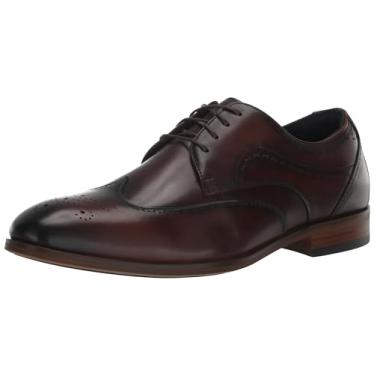 Imagem de STACY ADAMS Sapato Oxford masculino Brayden Wingtip com cadarço, Marrom, 13 Wide