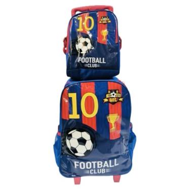 Imagem de kit mochila rodinha football club