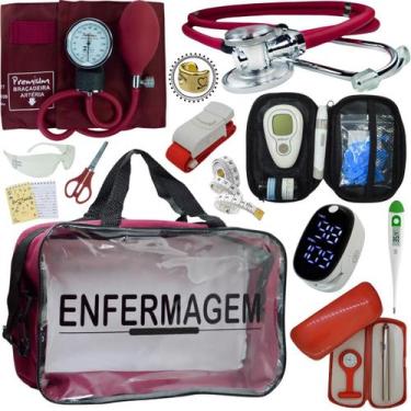 Imagem de Kit Enfermagem Transparente Estagio Academico Completo - Love Saude, V