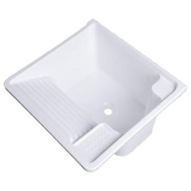 Imagem de Tanque plastico parede lavar roupa reforçado fiberblu 26l br