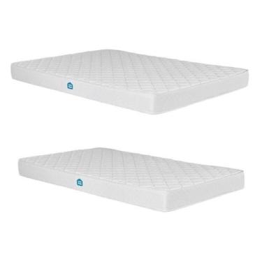 Imagem de Conjunto Colchões Casal D33 e Solteiro D23 15cm Nuvem Casatema Madeira