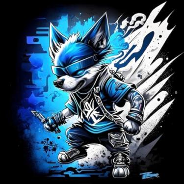 Imagem de Adesivo de Parede Anime Monstros Fofinhos e Ninja – Decoração Infantil Japão com gráficos de armas 50x50cm