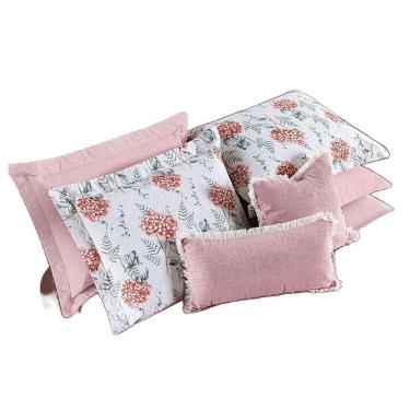 Imagem de Cobre Leito Padrão Sensuale 3 Peças Hortência - 80% Algodão 20% Poliéster