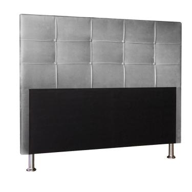 Imagem de Cabeceira Roma 1,95 Cm Cama Box King Size Suede Cinza