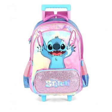 Imagem de Mochila Com Rodas Stitch Roxo - Unico Roxo