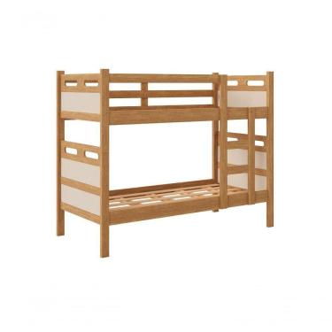 Imagem de Beliche Solteiro Jaspe Reforçada Com Proteção Lateral Fenix