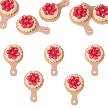 Imagem de FASHEWELRY Pingentes de resina de imitação de comida, pingentes fofos com laços, pingentes de resina para fabricação de joias, brincos, pulseiras, chaveiro, Resina, Sem Pedra Preciosa