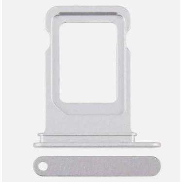 Imagem de Substituição de suporte de bandeja de cartão SIM de 2 peças para iPhone 17 PRO / 17 PRO MAX (branco)