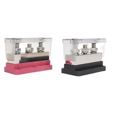 Imagem de AUNMAS Bloco Terminal de Barramento, Material de Cobre, Corrente de 600A, Ideal para Distribuição de Energia Marítima e RV