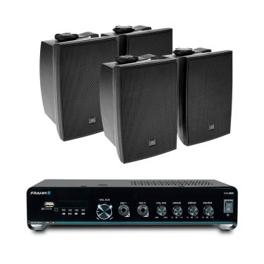 Imagem de Kit Amplificador Slim 2000 G5 + 4 Caixas C321