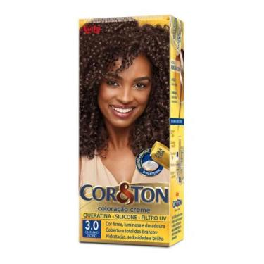 Imagem de Tintura Creme Cor & Ton Castanho Escuro 3.0 - Cor e Ton