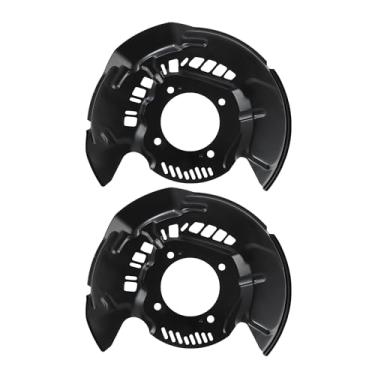 Imagem de REPAIROCK No.477030C031/477040C031 Protetor contra poeira de freio dianteiro esquerdo e direito para Toyota Sequoia 2008-2022 para Toyota Tundra 2007-2021 Placa de suporte de disco de freio de