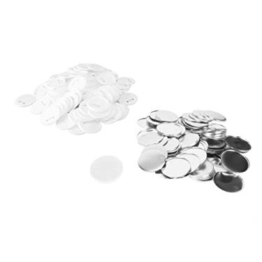 Imagem de Cryfokt Conjunto de Pinos de Botão Em Branco para crachá para Máquina de Fazer Botões, 100 Conjuntos de Suprimentos de Aço Inoxidável para Prêmios Escolares e Lembranças (75MM)