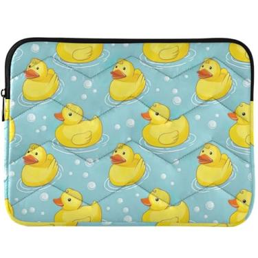 Imagem de Capa protetora para laptop de patinho amarelo fofo para MacBook Capa protetora de 13 polegadas para notebook universal de 13 a 14 polegadas