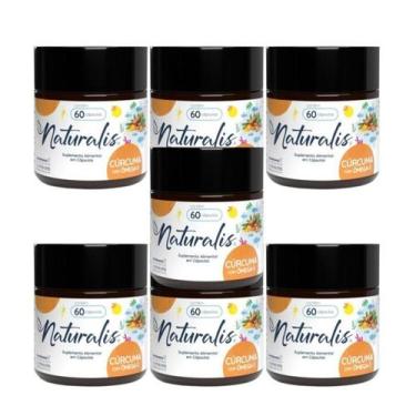 Imagem de Curcumina com Óleo de Peixe Naturalis com 60 Cápsulas, 7 Unids