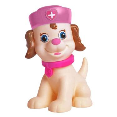 Imagem de Boneco Cachorro Esquadrão Pet 25cm Ciclista / Enfermeira / Bombeiro, E