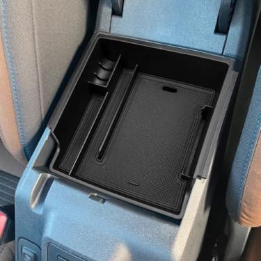 Imagem de Xaido Organizador de console central compatível com Ford Bronco 2021-2024 e 2025 Bronco 2 portas e transmissão manual de 4 portas 2025, bandeja de caixa de apoio de braço para console (NÃO para 25 4