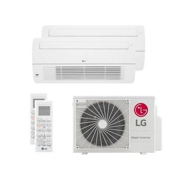 Imagem de Ar Condicionado Multi Bi Split Inverter Cassete 1 Via LG 18000 BTUs (1x9000+1x12000) Quente e Frio 220V (Z2UW18GFB1.AWGZBR1)