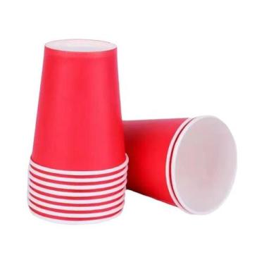 Imagem de Copos De Papel Descartáveis Multicoloridos 9oz Pacote Com 20 Para Deco