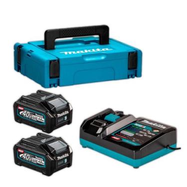 Imagem de Combo Carregador DC40RA Makita Com 2 Baterias BL4025 40V Max 2.5Ah XGT