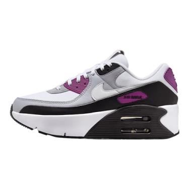 Imagem de Nike Tênis feminino Air Max 90 LV8 (FD4328-109, branco/baga negrito/cinza lobo/pó fóton), Branco/baga negrito/cinza lobo/pó fóton, 41