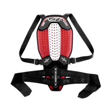 Imagem de Protetor Alpinestars Nucleon Plasma Preto Branco e Vermelho