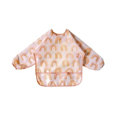 Imagem de Babadores Impermeáveis Para Bebês, Avental De Manga Longa Para Criança