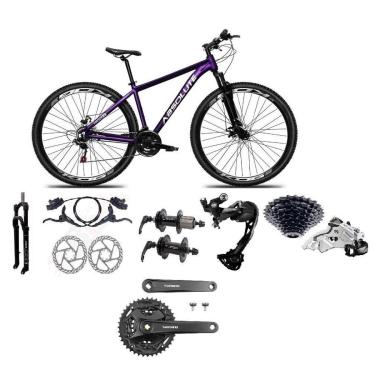 Imagem de Bicicleta 29 Absolute Nero 5 Shimano Alívio-Altus 27v K7 Freios Hidráulicos Trava Pedivela Mt101-Unissex