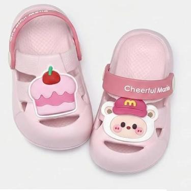 Imagem de Meias aquáticas infantis de secagem rápida – Sandálias unissex para crianças, meninos, meninas, praia, piscina, chinelos leves e antiderrapantes moldados em EVA para natação, surfe, férias, rosa, 8.5