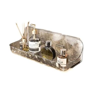 Imagem de Prateleira De Acrílico Para Banheiro, Organizador De Armazenamento Par