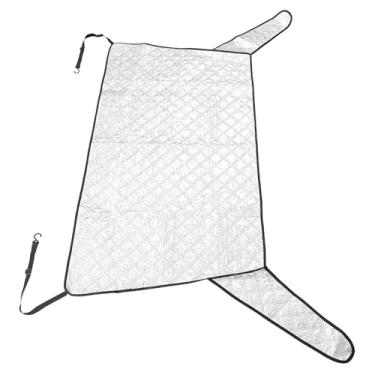 Imagem de Yunir Capa de Neve para Pára-brisa Traseiro do Carro, Protetor Solar Magnético para Janela Traseira, Protetor contra Gelo e Gelo Com 2 Camadas de Filme de Alumínio de Algodão,