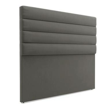 Imagem de Cabeceira California Para Cama Box Queen 160 cm Suede Grafite M11 - D'