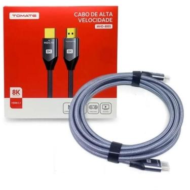 Imagem de Cabo Hdmi 8k 60hz - 4k 120hz - 2.1v Full Ultra Hd Dolby Truehd, Dts-hd 1.5 Mts