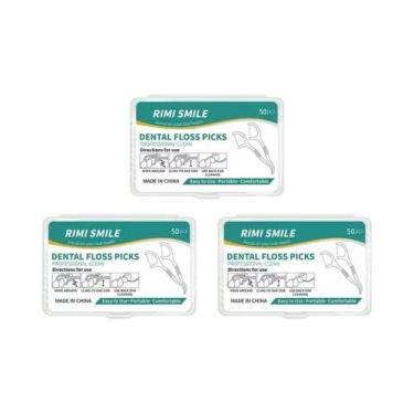 Imagem de Fio Dental Descartável Com Haste De Plástico De Alta Resistência E Sua