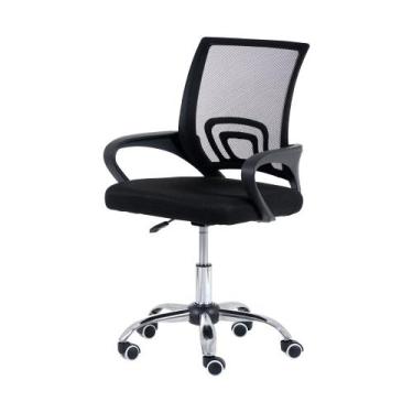 Imagem de Cadeira De Escritório Simples Estofada Diretor Secretária Detroit Gira
