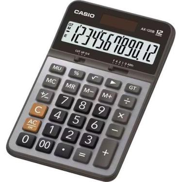 Imagem de Calculadora Casio AX-120B (12 Digitos) - Cinza