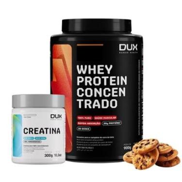 Imagem de Combo Dux Nutrition Whey Concentrado Vários Sabores + Creatina 300g Monohidratada-Unissex