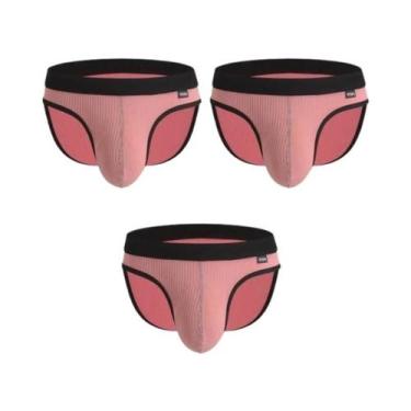 Imagem de Cuecas Sexy Masculinas Com Bolsa U, Pacote Com 3 Tangas, Roupas Íntima