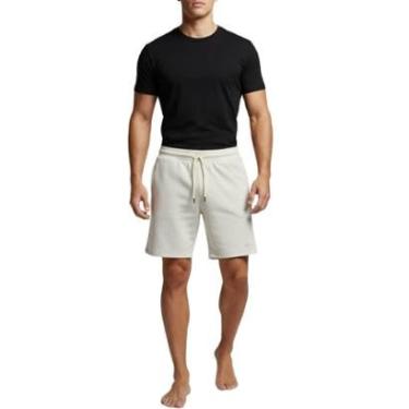 Imagem de Bermuda Masculina Mormaii 560676 Ad Moletom Branco Off-Masculino