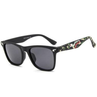 Imagem de Óculos De Sol Infantil Quadrado Proteção Uv400+ Case+flanela - MORIÓLL