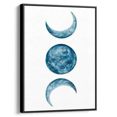 Imagem de Quadro Fases da Lua Abstrato - Mioquadros, 180x120 cm, Preto