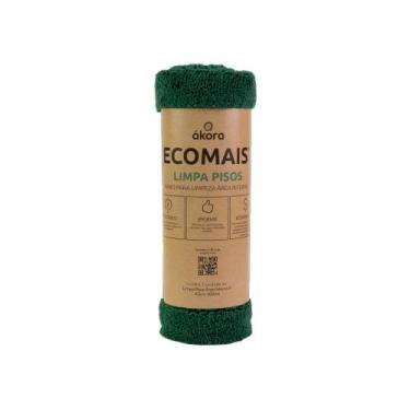 Imagem de Pano Microfibra Limpa Pisos Área Interna Pequeno 40 x 60 cm Verde Ákor