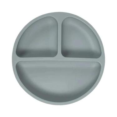 Imagem de Conjunto De Prato De Silicone Dividido E Tigela Para Lanches Para Cria