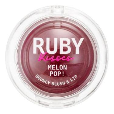 Imagem de Blush e lip melon pop bl bouncy wine pop ruby kisses - KISS NEW YORK