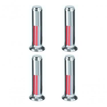 Imagem de Kit 4 Porta Canudo 300MM para Dispensar Canudos em Aço Inox 430 com Base 11CM para Banc...