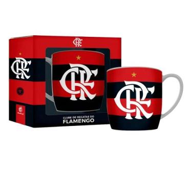 Imagem de Caneca Porcelana Urban 300ml Times - Flamengo - BRASFOOT, FLAMENGO 4